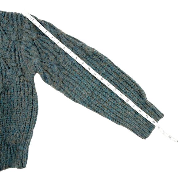 The GREAT. The Frond Montana Cardigan in Pine Needle Shimmer 1 | S - Picture 11 of 11